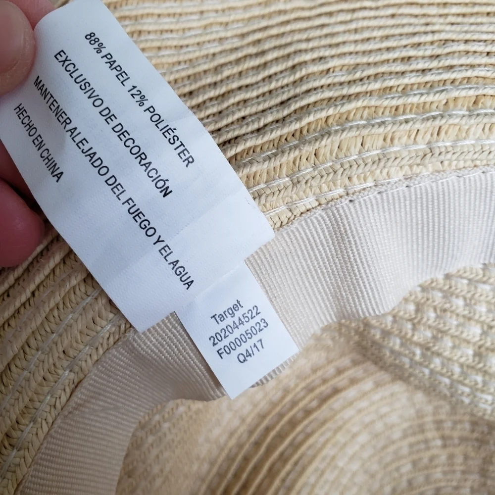 Target| Embroidered Summer Floppy Hat Tan